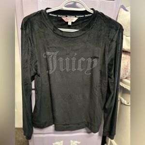 Juicy couture long sleeve velour shirt
